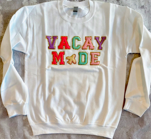 Vacay Mode Patch Sweatshirt