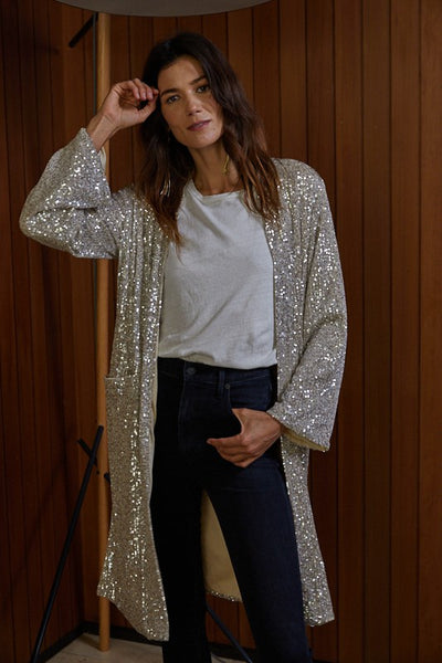 Ophelia Sequin Duster - $120 – Hand In Pocket