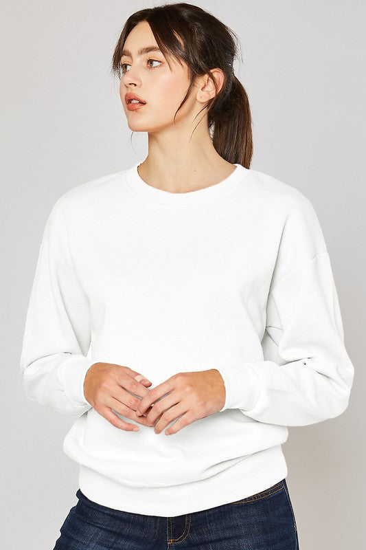 Basic Fleece Sweatshirt (3 Colors)
