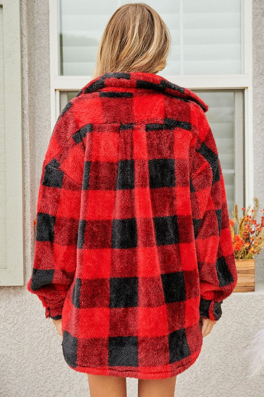 Plaid to See You Cozy Jacket (2 Colors)