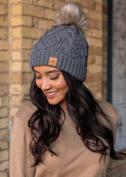 美品 chiiiibag Knit Beanie gray Reservoir Beanie - a fine gauge tall knit hat - Crab Grab