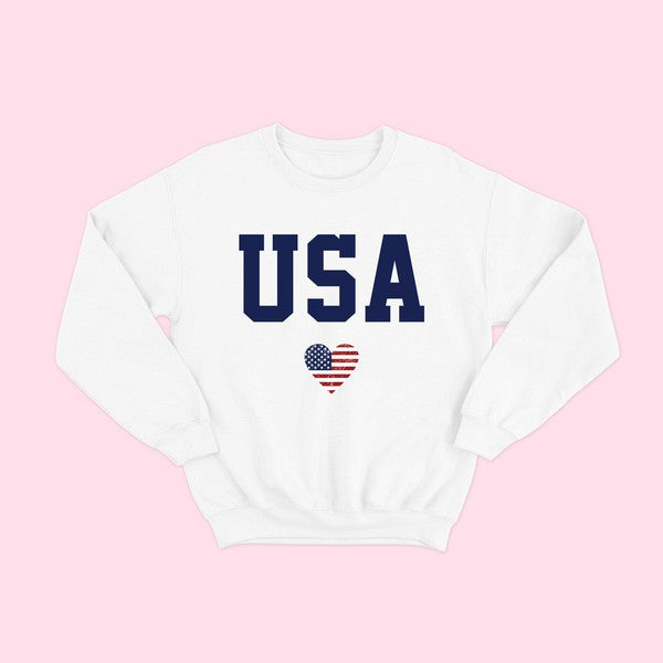 USA Heart Sweatshirt