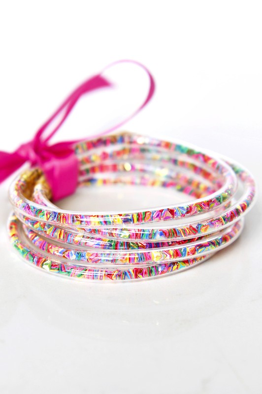 Confetti Jelly Tube Bracelet (3 Colors)