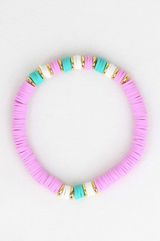 Bundooraking 2000+pcs Pale Pink Clay Beads Bulk, Polymer Clay Beads for  Bracelets Making, heishi Beads for Bracelets, Flat Beads (6mm).