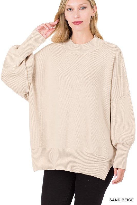 Inverted Seam Oversized Sweater (8 Colors)