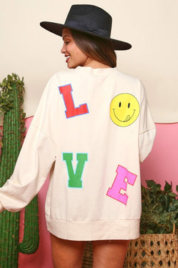 Love Smiley Pullover