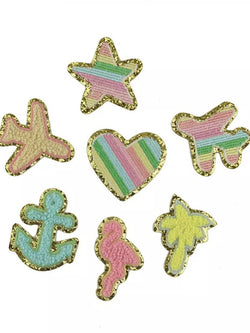 Assorted Adhesive Chenille Patches