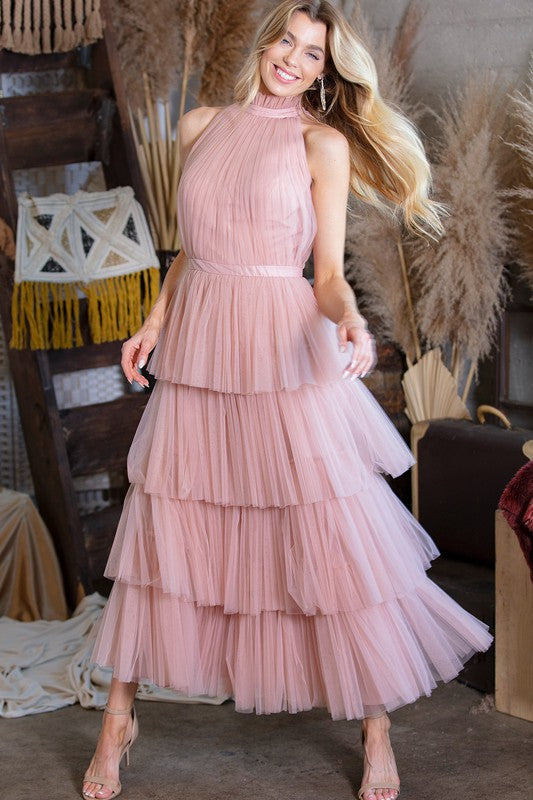 Tiffany Tiered Tulle Dress (2 Colors)