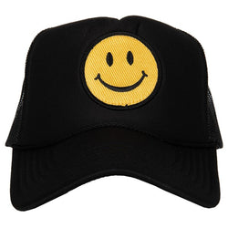 Yellow/Black Smiley Face Hat – Gunny Sack and Co