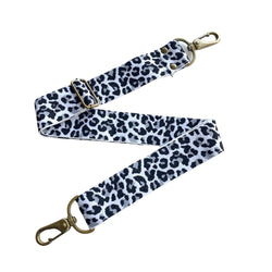 White Leopard Bag Strap