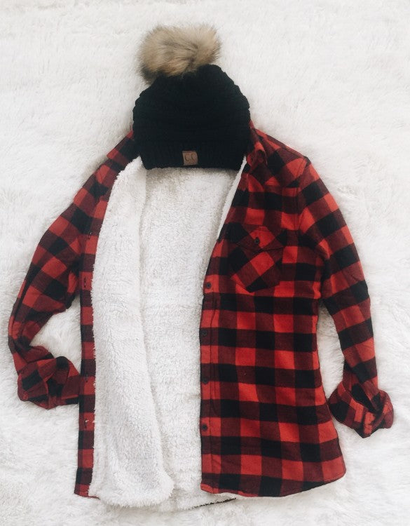 sherpa-lined-flannel-jacket
