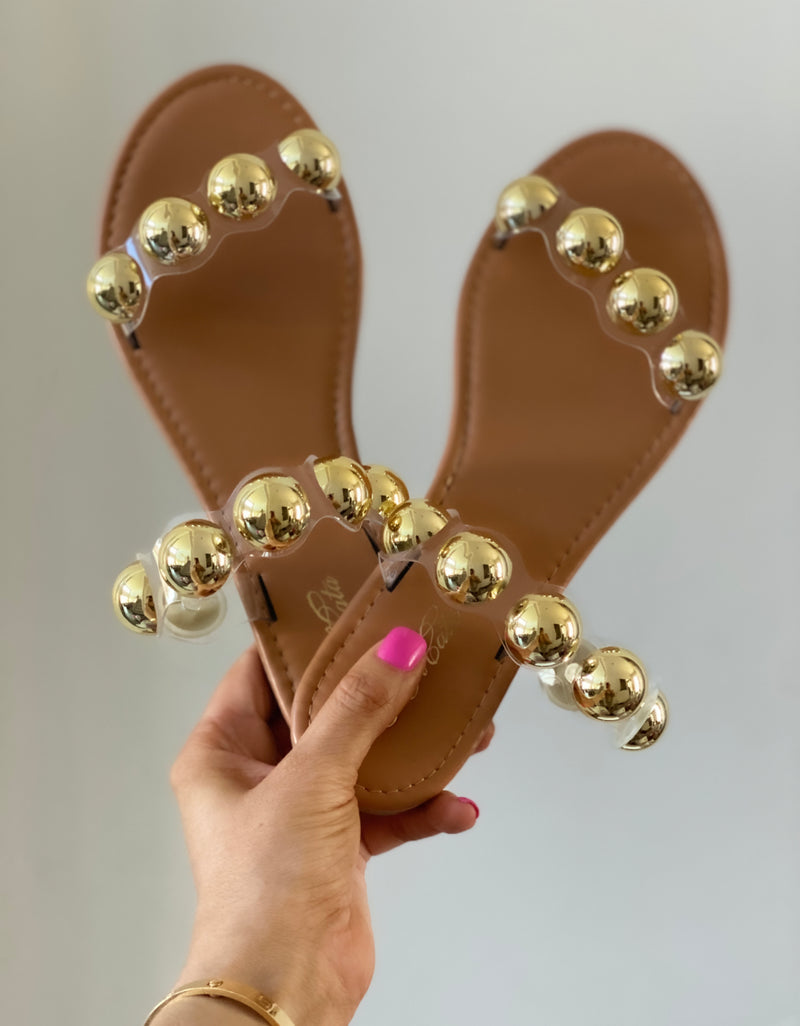 Gold Bubble Sandal (3 Colors)