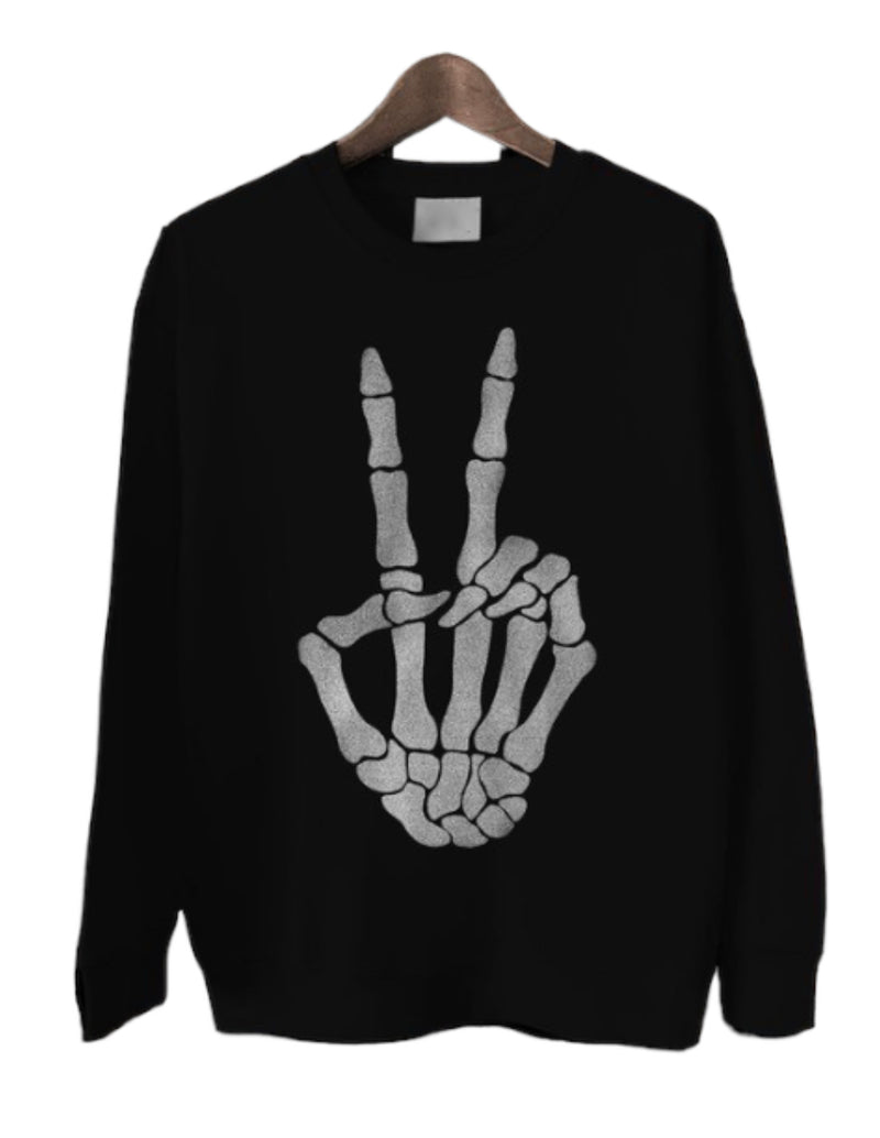 Peace Skelly Sweatshirt (2 Colors)