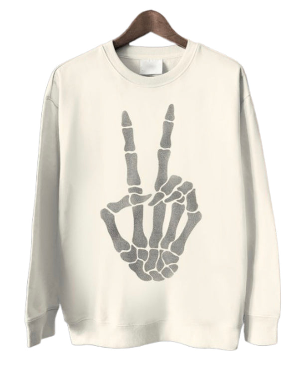 Peace Skelly Sweatshirt (2 Colors)