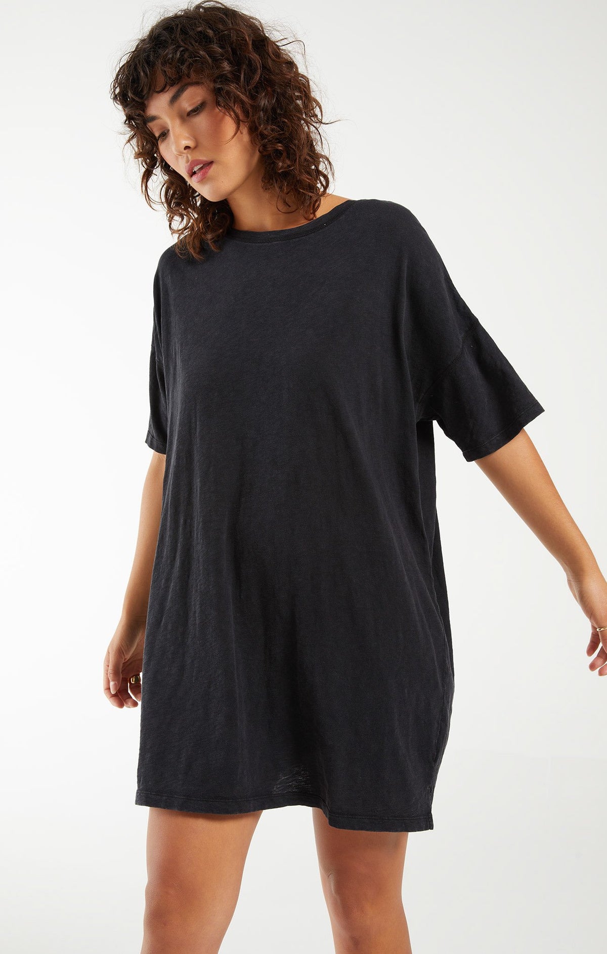easy going z supply slub dress medium Sunday Rib Made from soft ribbed material Z Supply Keegan Mini Dress-