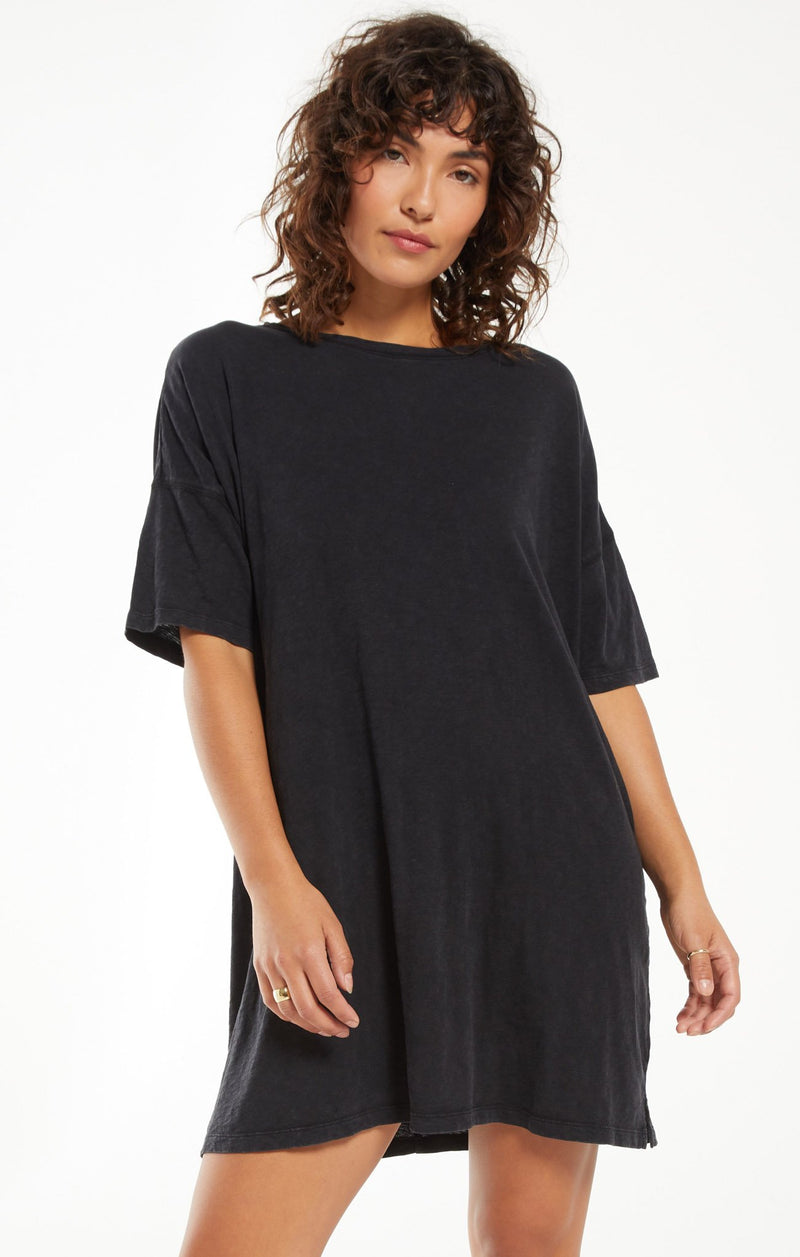 easy going z supply slub dress medium Z-Supply Easy Going Cotton Slub Dress In Cabana Green