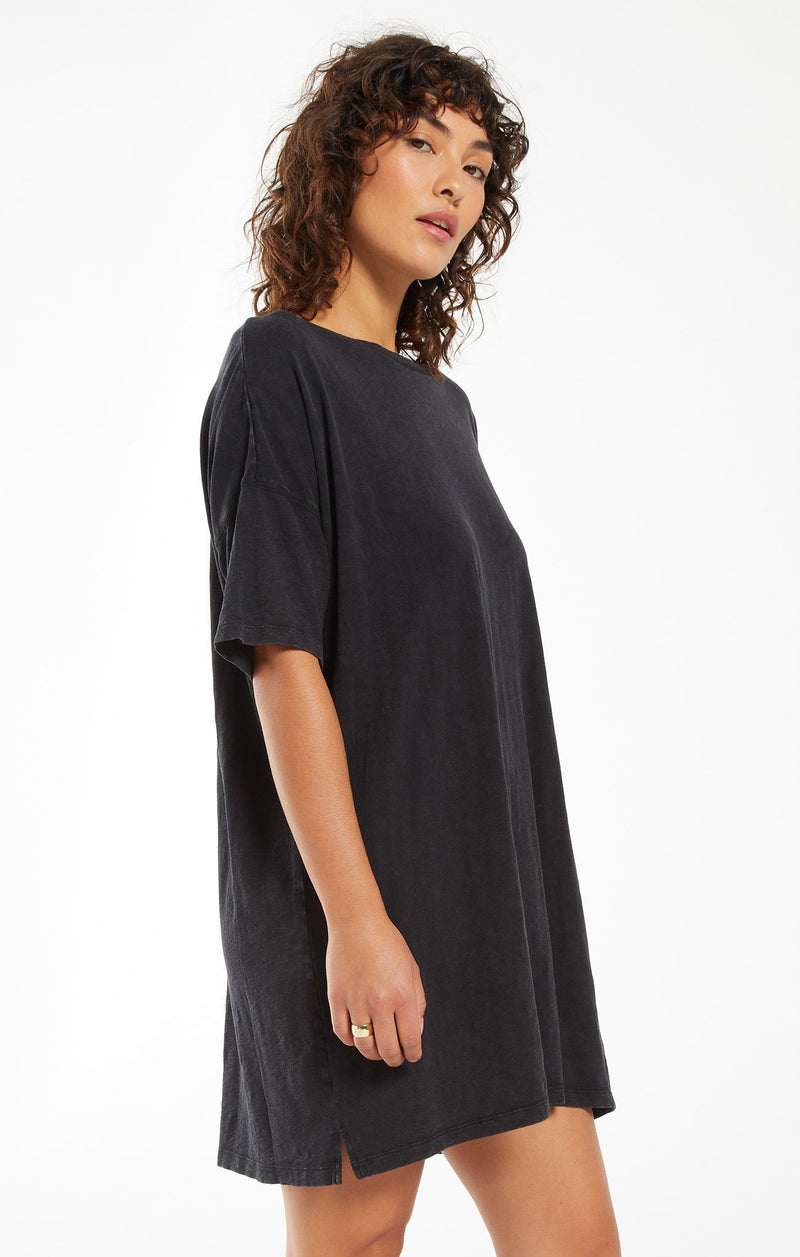z supply t shirt dress Z SUPPLY Sway Mini Dress IN White