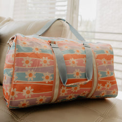 Daisy Stripe Duffle Bag