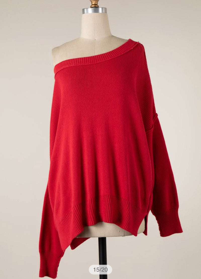 Ribbed Trim Sweater (3 Colors)