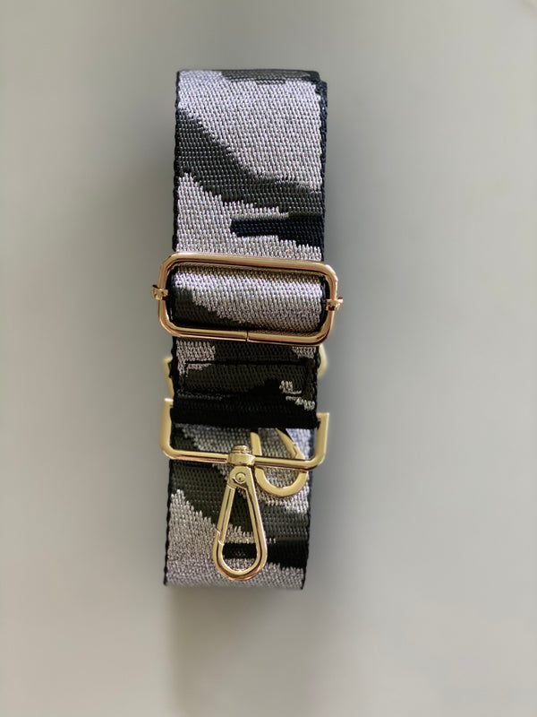 Metallic Camo Bag Strap