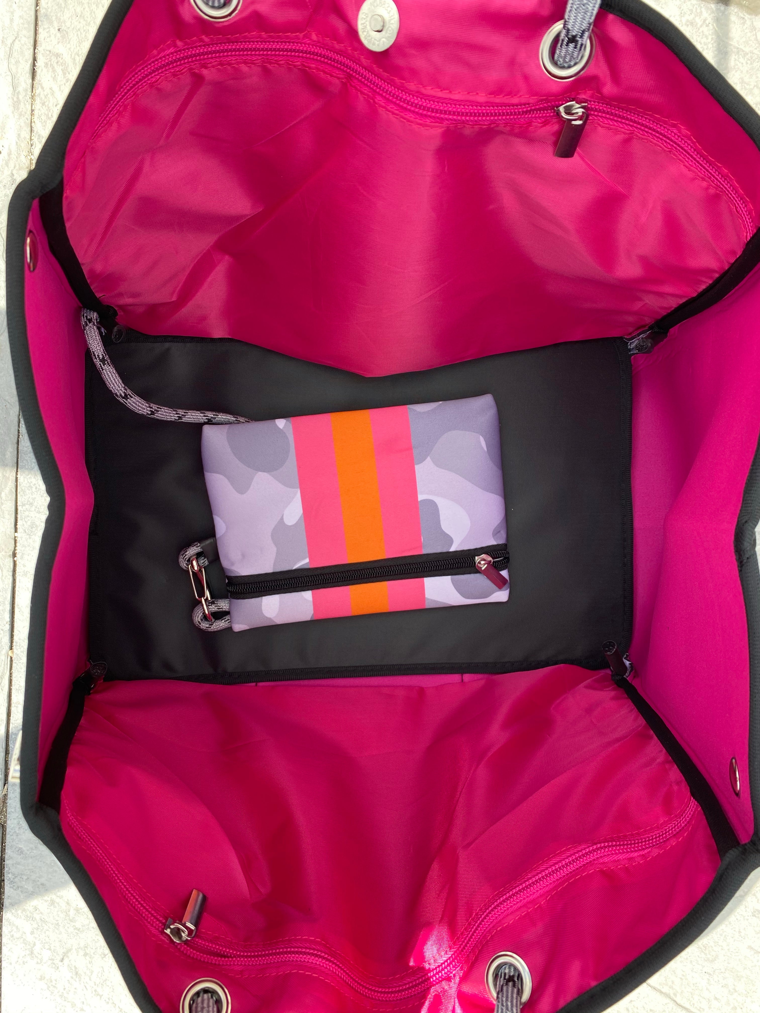 Grey Camo Neoprene Bag Gunny Sack and Co