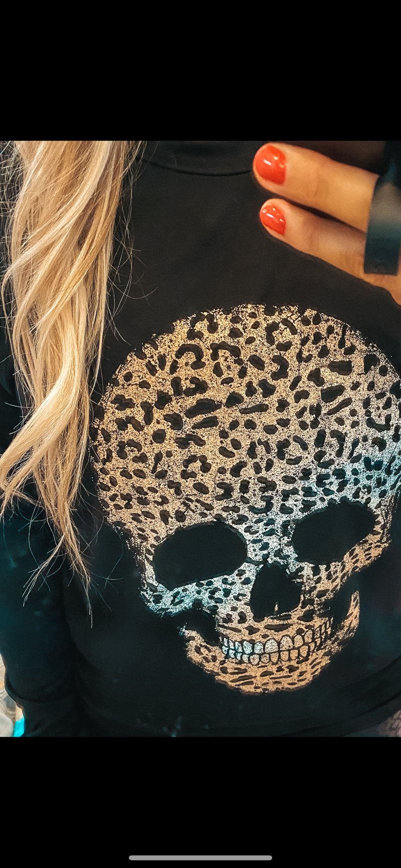Leopard Skull Pullover