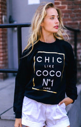Chic Like Coco Sweatshirt (2 Colors) – Gunny Sack and Co
